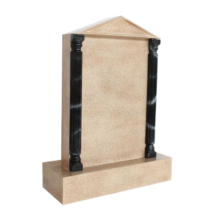 Grabstein mit Sandsteineffekt 26 lebensgroß Dekorationsfigur