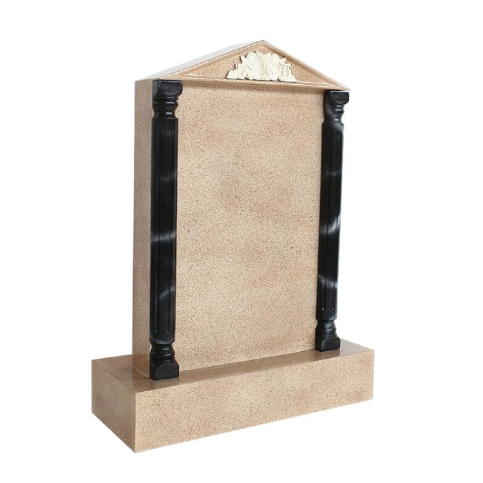 Grabstein mit Sandsteineffekt 27 lebensgroß Dekorationsfigur