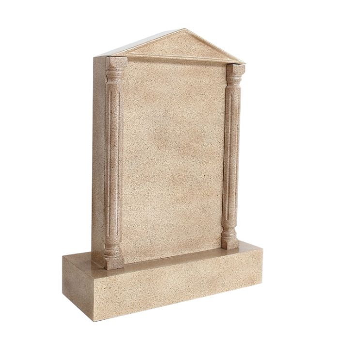 Grabstein mit Sandsteineffekt 32 lebensgroß Dekorationsfigur