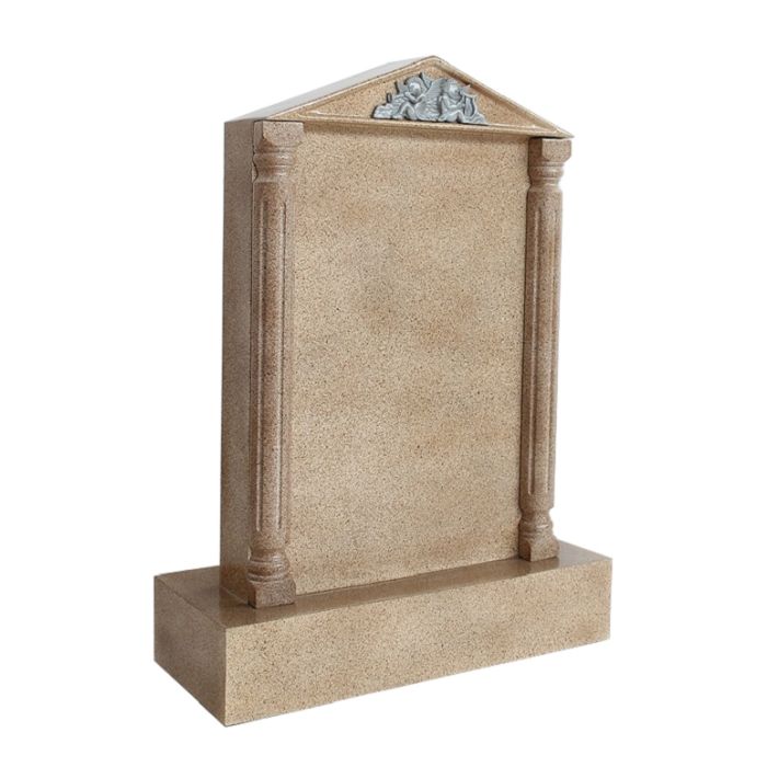 Grabstein mit Sandsteineffekt 35 lebensgroß Dekorationsfigur