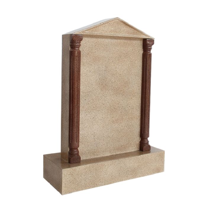 Grabstein mit Sandsteineffekt 38 lebensgroß Dekorationsfigur