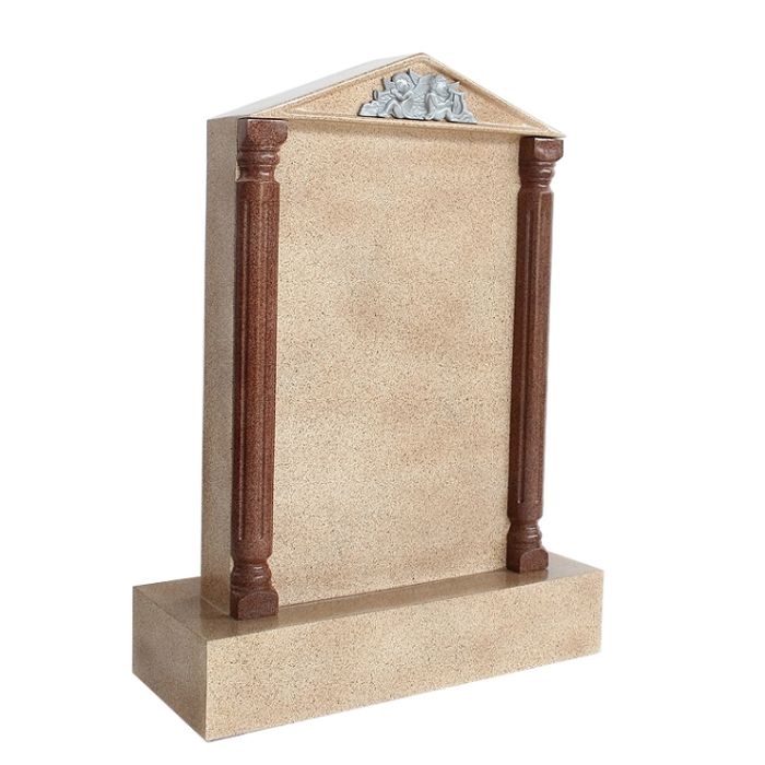 Grabstein mit Sandsteineffekt 41 lebensgroß Dekorationsfigur