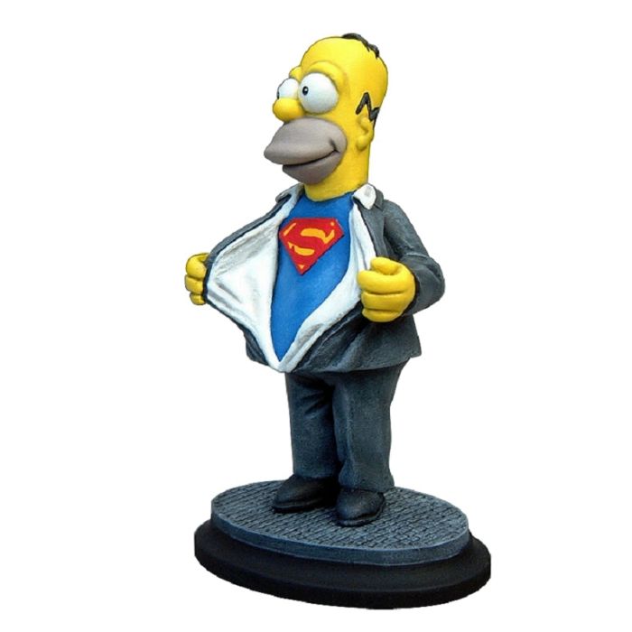 Homer Simpson Superman klein verkleinert Dekorationsfigur