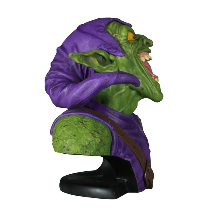 Grüner Goblin Büste  lebensgroß Dekorationsfigur
