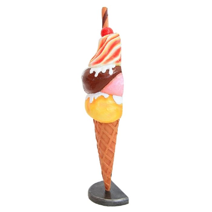 Halbes Eis mit Röhrchen klein  vergrößert Dekorationsfigur