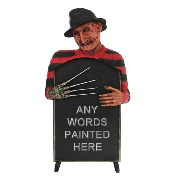 Monster Freddy Krüger Angebotstafel klein lebensgroß Angebotstafel