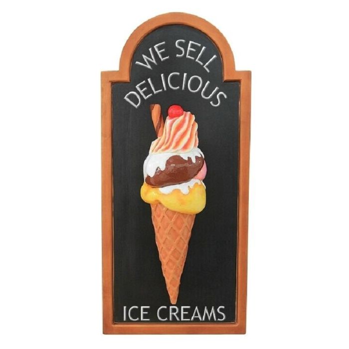Angebotstafel Eis mit Röhrchen vergrößert Schild