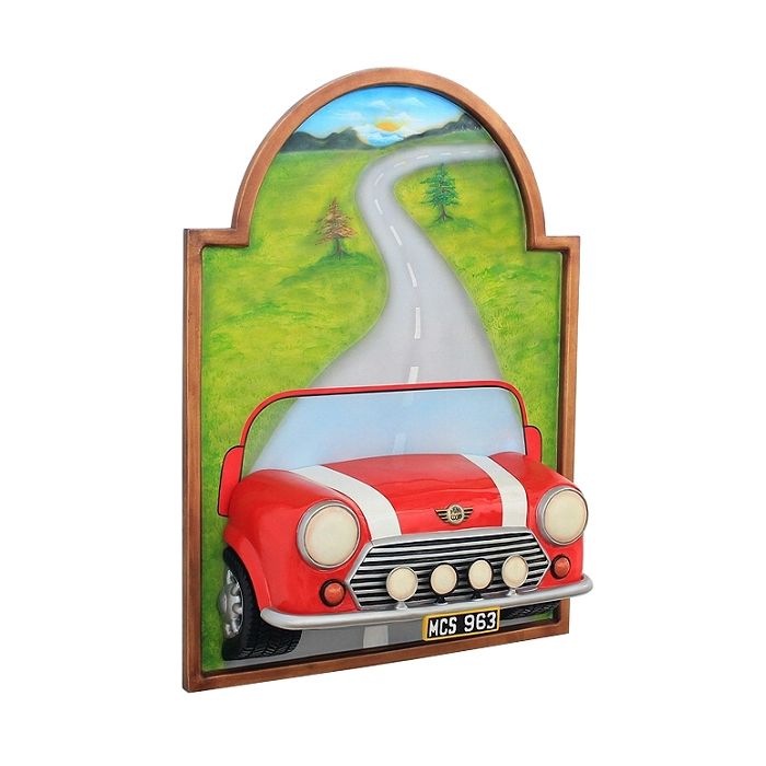 Bild mit Mini Cooper Rot verkleinert Dekorationsfigur