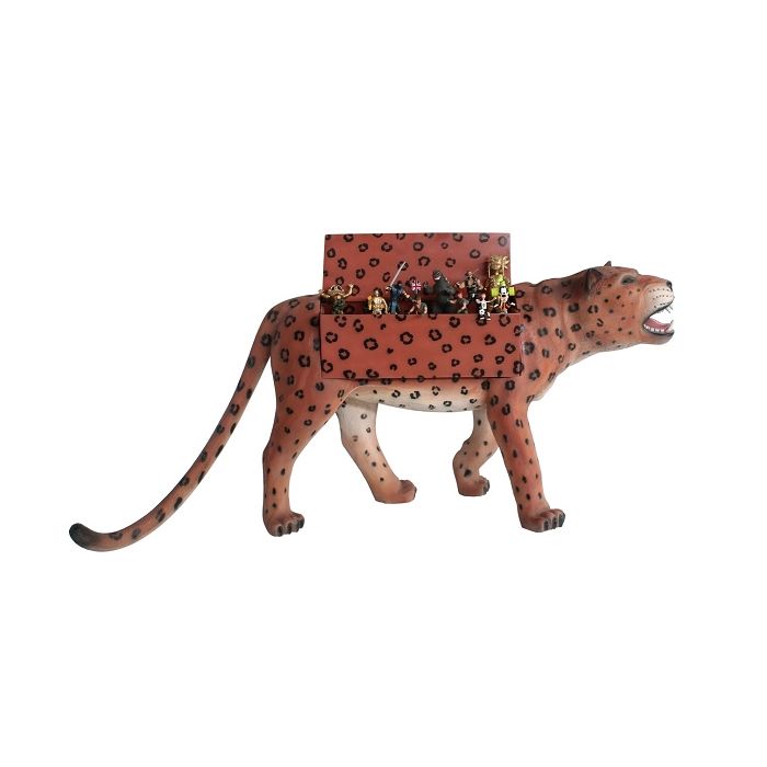 Leopard Spielzeugkiste lebensgroß Aufbewahrung