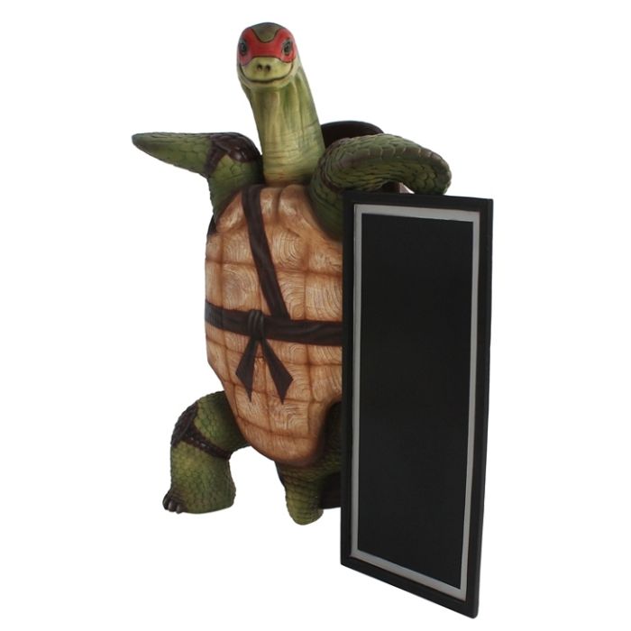 Schildkröte Ninja Angebotstafel lebensgroß Dekorationsfigur