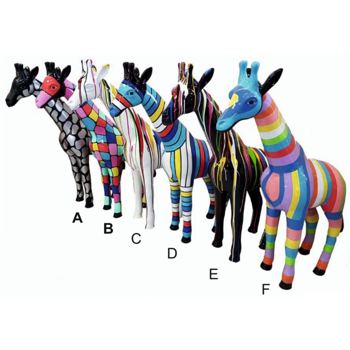 Giraffe bunt verkleinert Deko- & Werbefigur