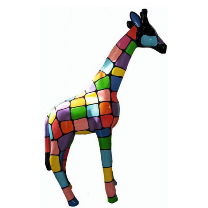 Giraffe bunt verkleinert Deko- & Werbefigur