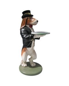 Beagle Butler lebensgroß