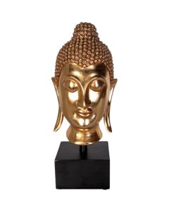 Buddha Kopf auf Sockel lebensgroß