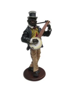 Neger als Banjo Spieler verkleinert