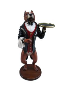 Pitbull Butler lebensgroß