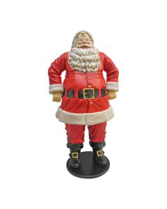 Dicker glücklicher Weihnachtsmann groß lebensgroß