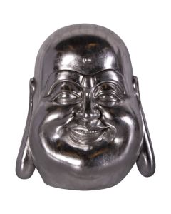 fröhlicher Buddha Kopf lebensgroß