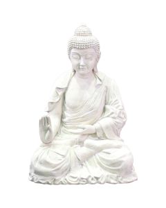 Meditierender Buddha Steinoptik verkleinert