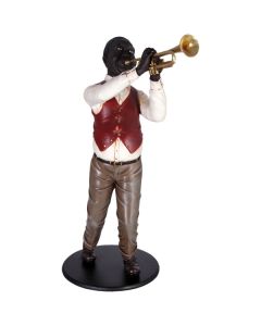 Neger als Trompetenspieler Jazz verkleinert