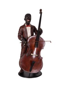 Neger als Bassspieler Jazz verkleinert