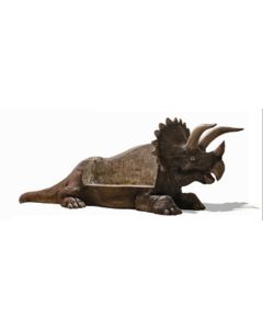 Triceratops als Sitzbank lebensgroß