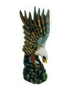 anfliegender Weißkopfseeadler klein lebensgroß