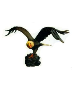 beeindruckender Weißkopfseeadler auf Felsen lebensgroß