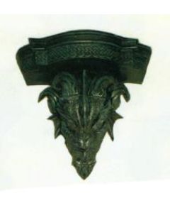 Drache mit 2 Kerzenhaltern verkleinert
