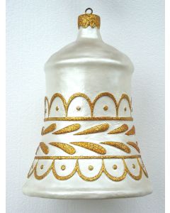 große Weihnachtskugel in Glockenform Lila vergrößert