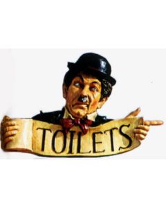 Toilettenschild lebensgroß