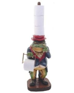 kleiner Frosch als Klopapierhalter vergrößert