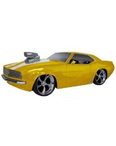 Musclecar in gelb für die Wand verkleinert