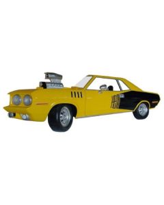 Musclecar (Hemi) in gelb für die Wand verkleinert