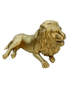 Goldener Löwe liegend lebensgroß