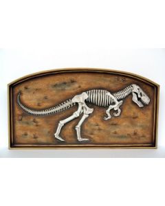 T-Rex Fossil im Rahmen verkleinert