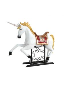 Karussell Einhorn mit Sattel verkleinert