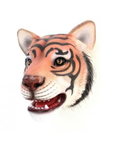 Tigerkopf lebensgroß