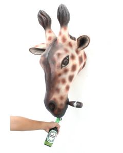 Giraffenkopf mit Zigarre Flaschenöffner lebensgroß