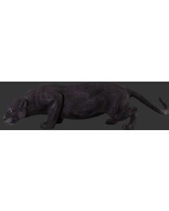 Schwarzer Panther lebensgroß