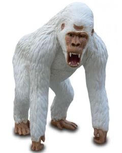 Weißer Bergorilla Affe lebensgroß