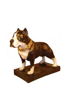 Pitbullterrier Kampfhund lebensgroß