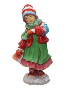 Wintermädchen lebensgroß