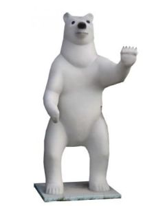 Eisbär groß stehend lebensgroß