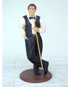 Billard Spieler klein verkleinert