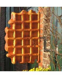 Waffel mit Wandhalterung übergroß XXL