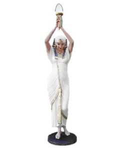 Ägypterin mit Lampe 2 lebensgroß