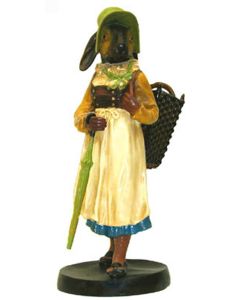 Osterhase Frau vergrößert