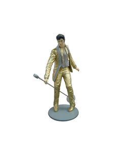 Elvisdouble  in Gold verkleinert