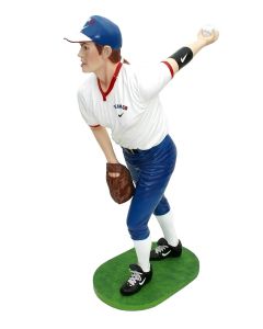 Softballspielerin lebensgroß